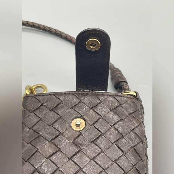 Bottega Veneta Intrecciato Leather Pouch, Brown, Preowned - Picture 7 of 10